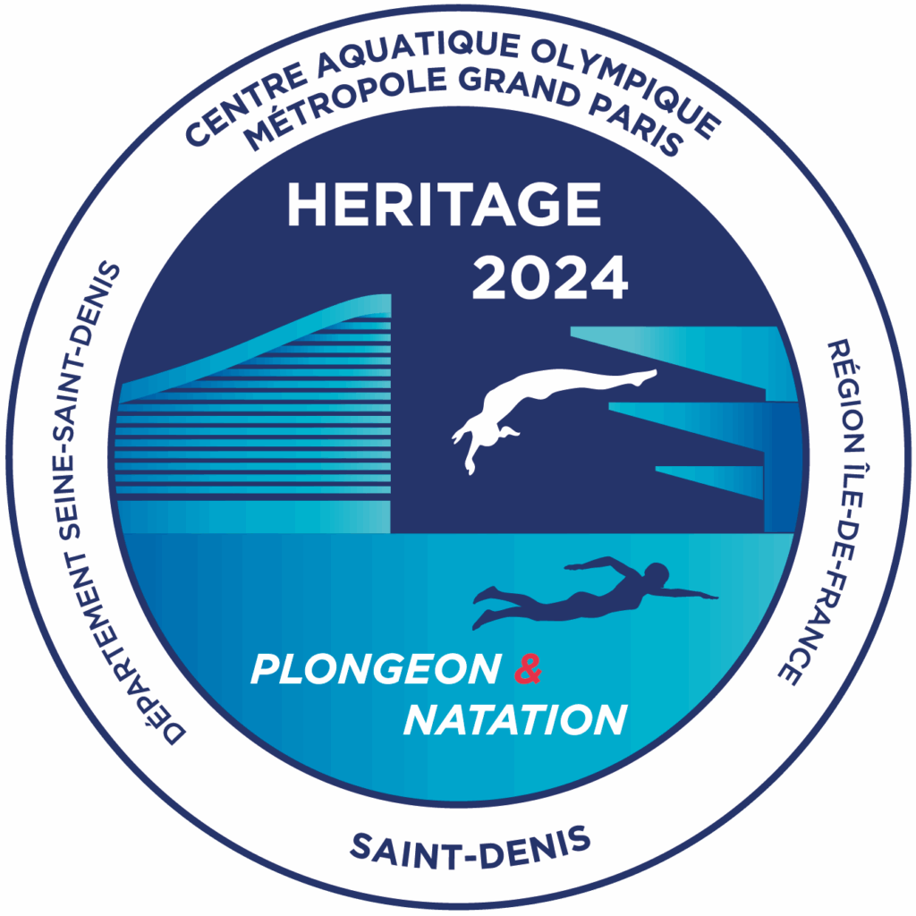 Logo du club Héritage 2024 Plongeon et Natation Centre Aquatique Olympique Métropole Grand Paris Saint Denis