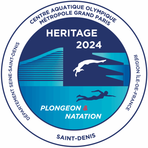 Logo du club Héritage 2024 Plongeon et Natation Centre Aquatique Olympique Métropole Grand Paris Saint Denis